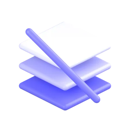 Camadas de bloco  3D Icon