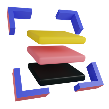 Camada de design  3D Icon
