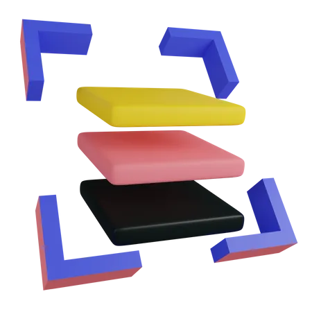 Camada de design  3D Icon