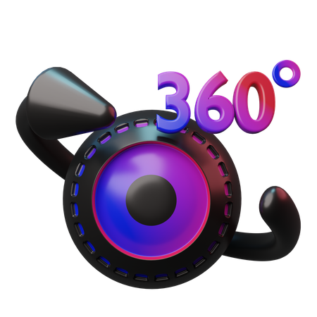 Cámara de 360 grados  3D Illustration