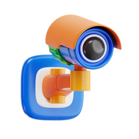 Cámara de CCTV  3D Icon