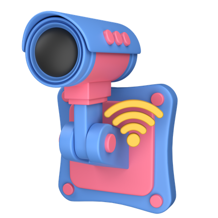 Cámara CCTV inteligente  3D Icon