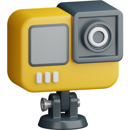 Cámara de acción  3D Icon
