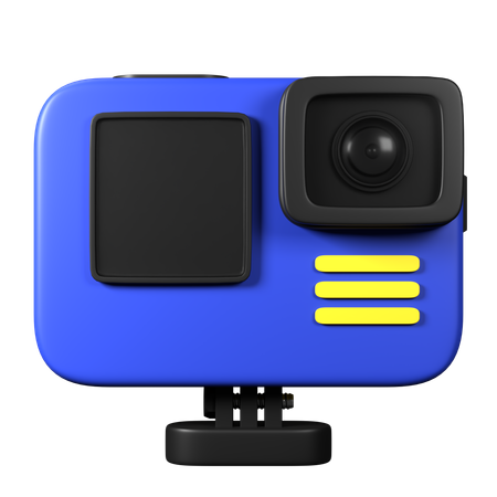 Cámara de acción  3D Icon