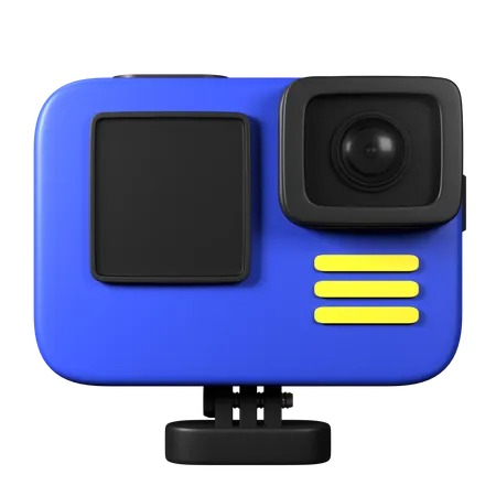 Cámara de acción  3D Icon