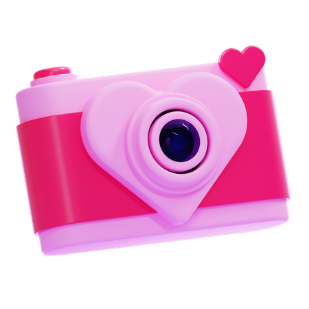 Cámara de amor  3D Icon