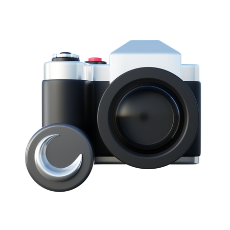 Cámara de fotografía nocturna  3D Icon