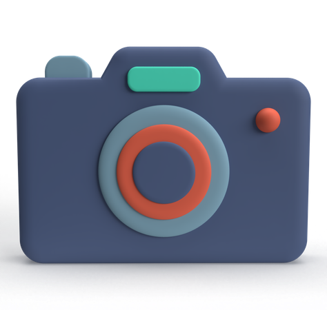 Cámara fotográfica  3D Icon