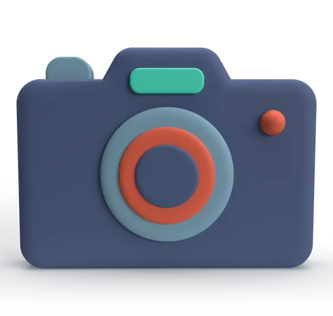 Cámara fotográfica  3D Icon