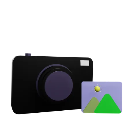 Cámara fotográfica  3D Icon