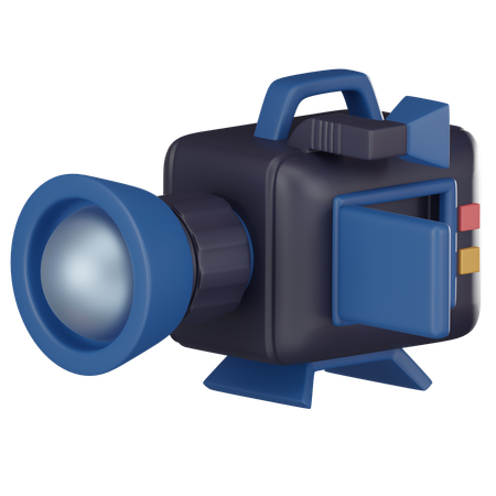 Cámara de cine  3D Icon