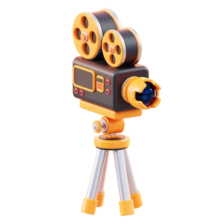 Cámara de cine  3D Icon