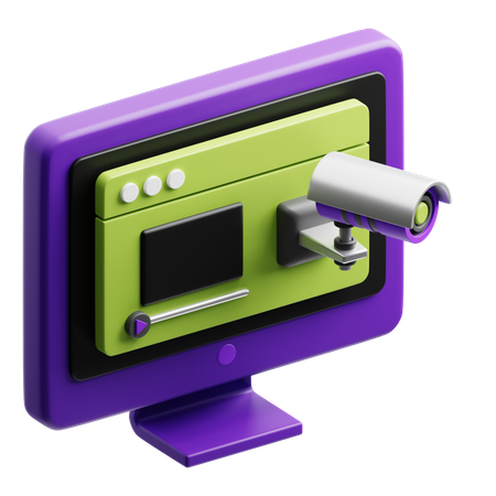 Cámara de seguridad  3D Icon