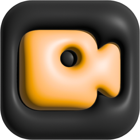 Camara de video  3D Icon