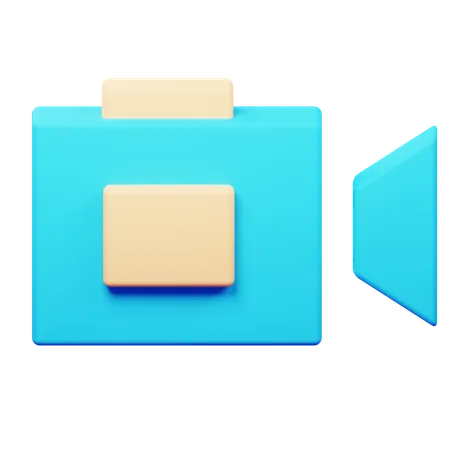 Camara de video  3D Icon