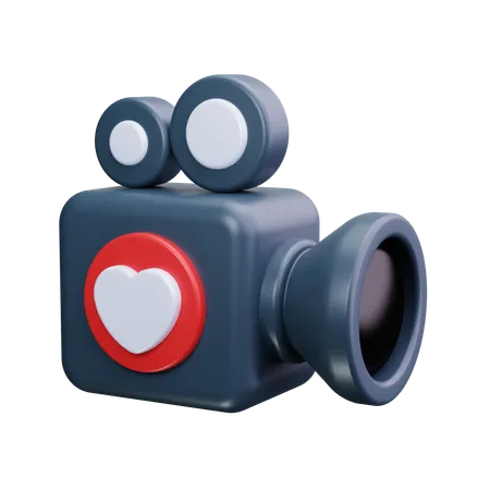 Camara de video  3D Icon