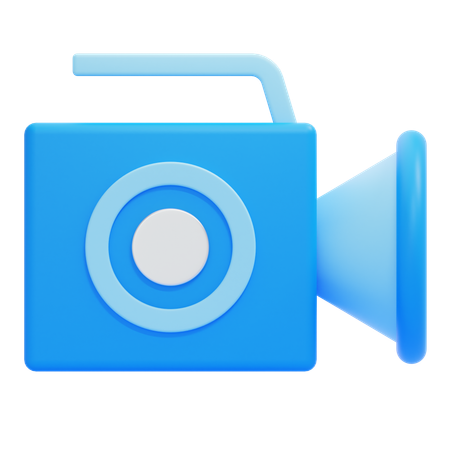 Camara de video  3D Icon