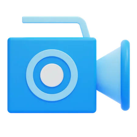 Camara de video  3D Icon