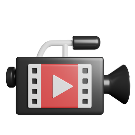 Camara de video  3D Icon