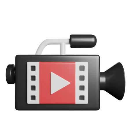 Camara de video  3D Icon