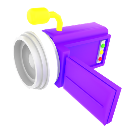 Camara de video  3D Icon