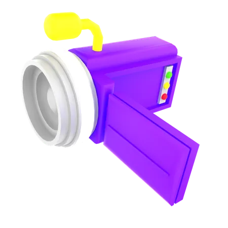 Camara de video  3D Icon