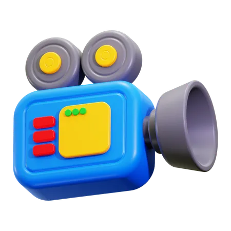 Camara de video  3D Icon