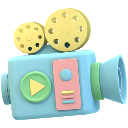 Camara de video  3D Icon