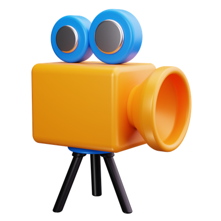 Camara de video  3D Icon