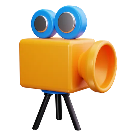 Camara de video  3D Icon