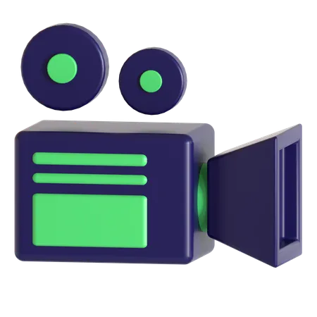 Camara de video  3D Icon