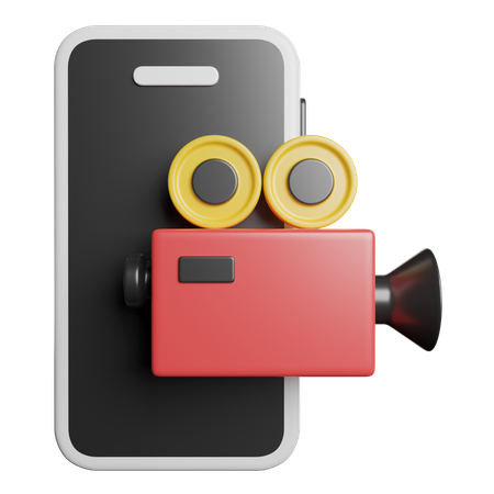 Camara de video  3D Icon