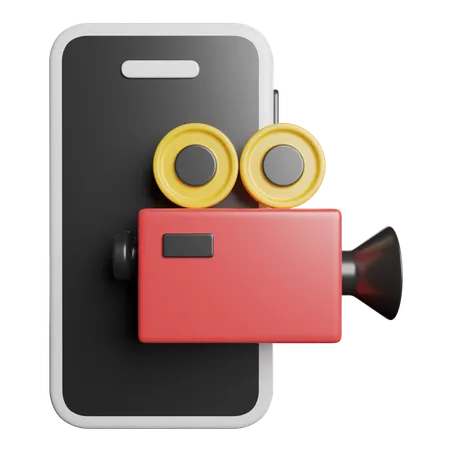 Camara de video  3D Icon