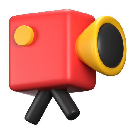 Camara de video  3D Icon