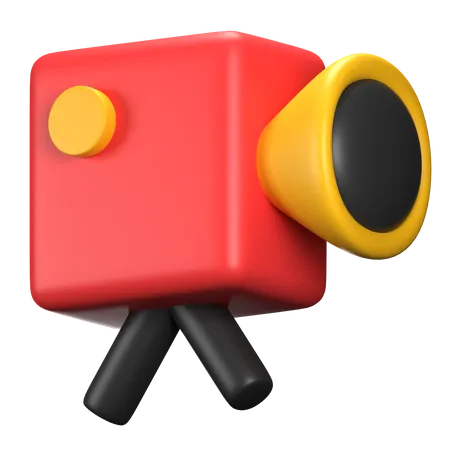 Camara de video  3D Icon