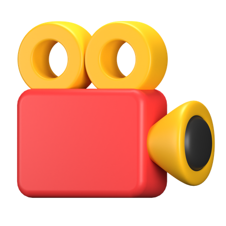 Camara de video  3D Icon