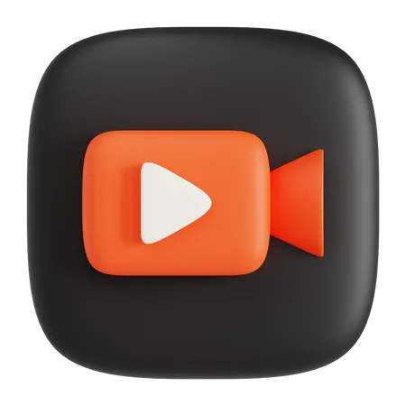 Camara de video  3D Icon