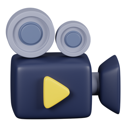 Camara de video  3D Icon