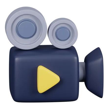 Camara de video  3D Icon