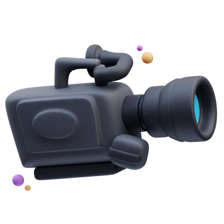 Camara de video  3D Icon