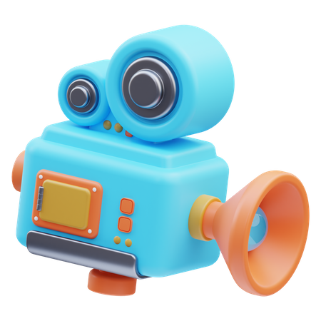 Camara de video  3D Icon