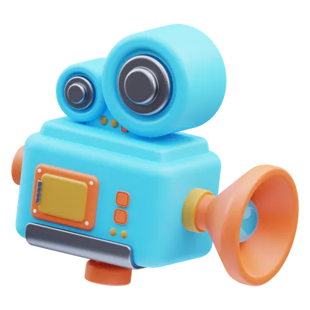 Camara de video  3D Icon