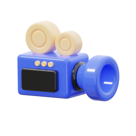 Camara de video  3D Icon