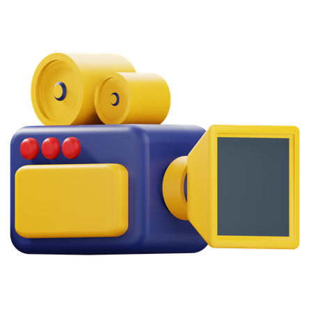 Camara de video  3D Icon