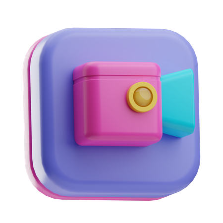 Camara de video  3D Icon