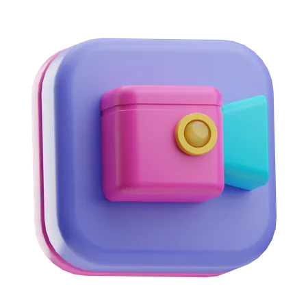 Camara de video  3D Icon