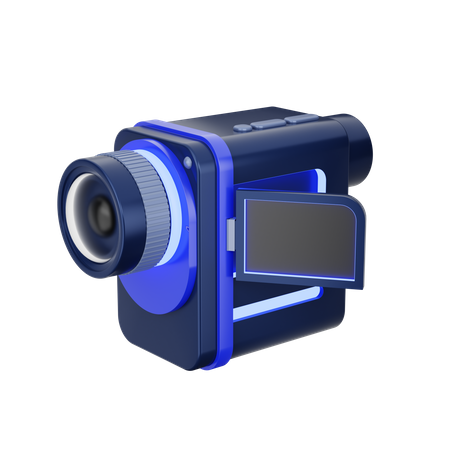 Camara de video  3D Icon