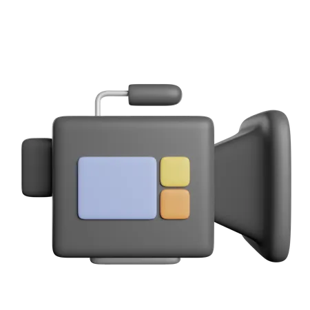 Camara de video  3D Icon