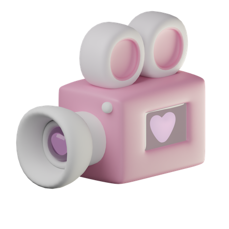 Cámara de vídeo de boda  3D Icon