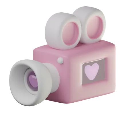 Cámara de vídeo de boda  3D Icon